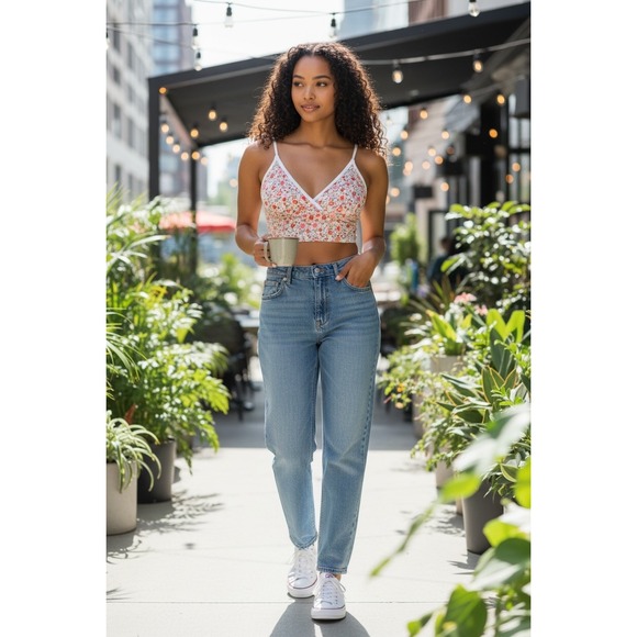 Gilly Hicks Other - "Peach Petal Crush" Gilly Hicks Floral Mesh Bralette Coquette Aesthetic Large
